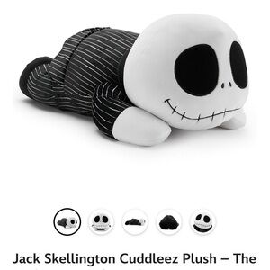 Disney Jack Skellington Plush Pillow Pal - Black & White